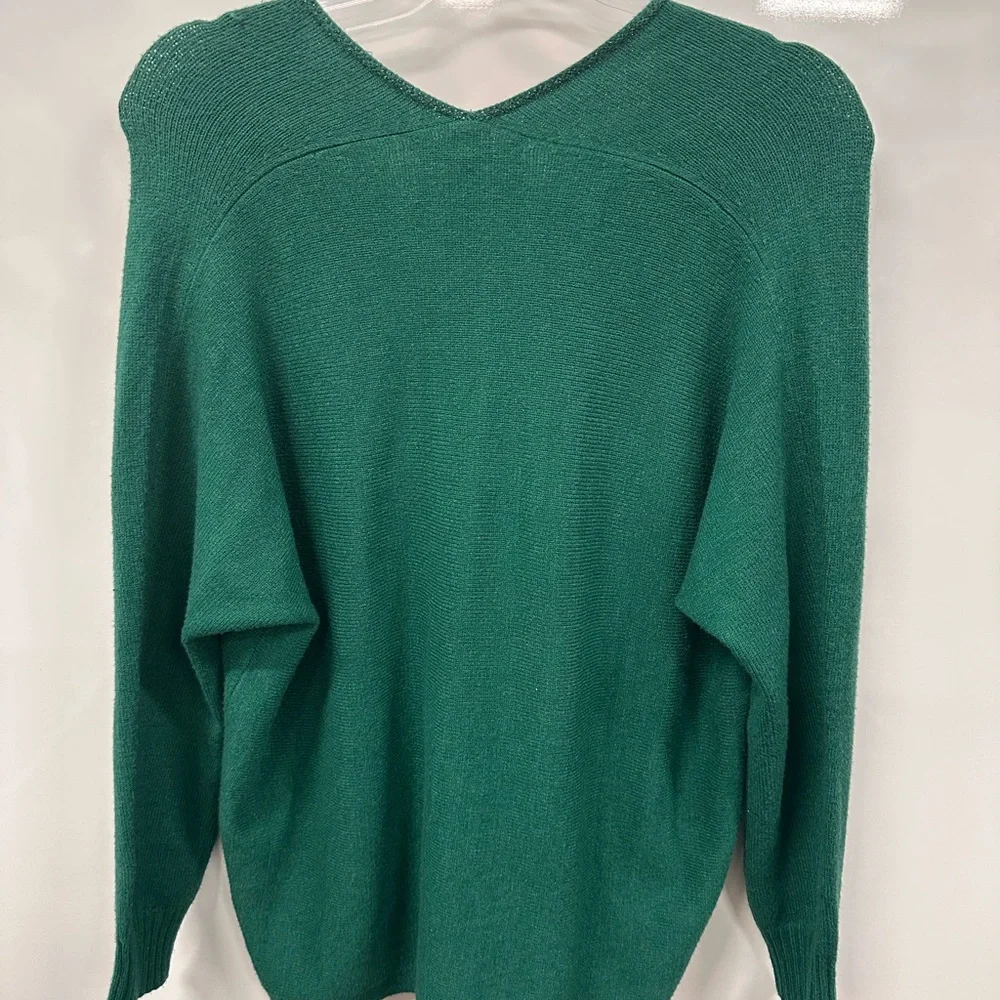 NWT Lilly Pulitzer Green V-Neck Sweater - Picture 4 of 9